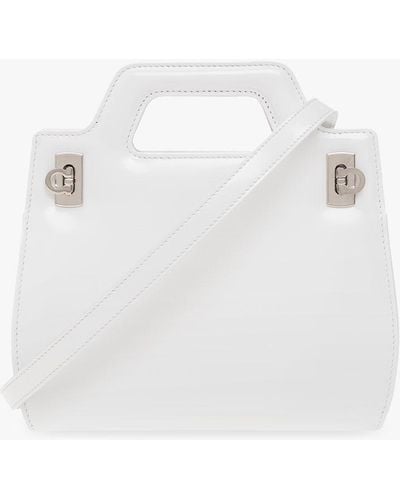 Ferragamo ‘Wanda Mini’ Shoulder Bag - White