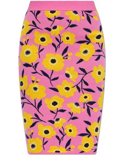 Kate Spade Skirt With Floral Pattern, - White