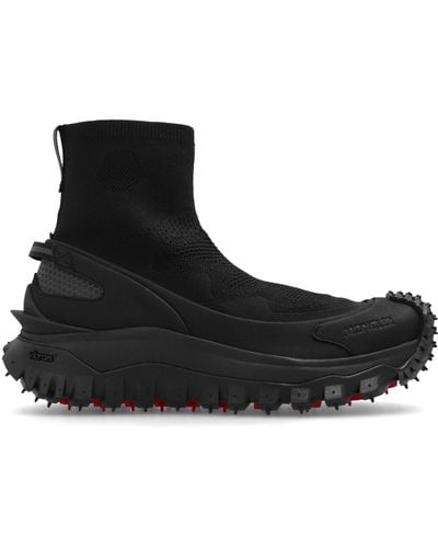 Moncler ‘Trailgrip Knit’ High-Top Trainers - Black