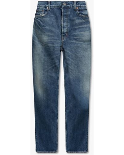 Saint Laurent Distressed Jeans - Blue