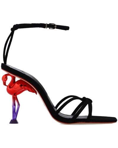 Sophia Webster 'flo Flamingo' Heeled Sandals - Black
