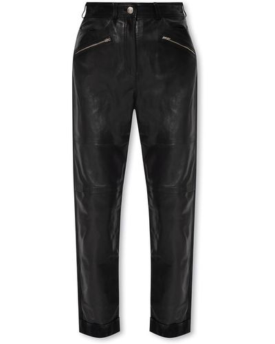IRO ‘Aysel’ Leather Trousers - Black