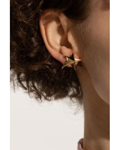 Ferragamo Earrings With Logo, - White