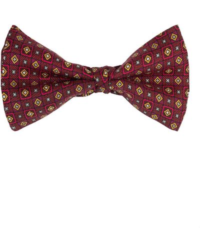 Etro Silk Bow Tie - Red