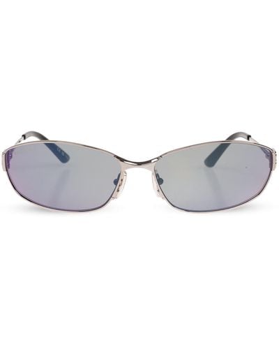Balenciaga Sunglasses With Logo, - Metallic