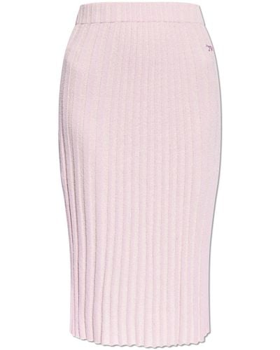 Maison Kitsuné Cotton Skirt - Pink