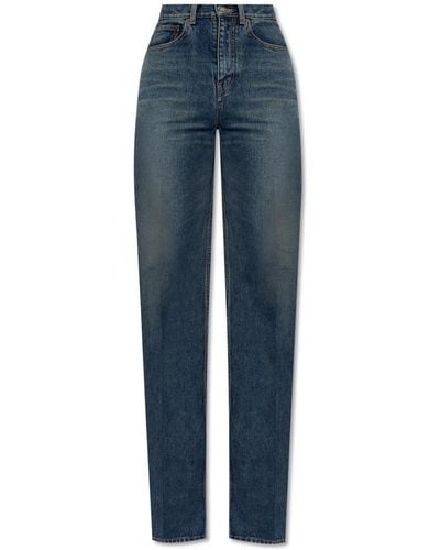 Saint Laurent Straight-leg Jeans, - Blue