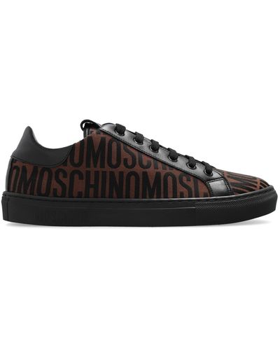 Moschino Monogrammed Sneakers - Black