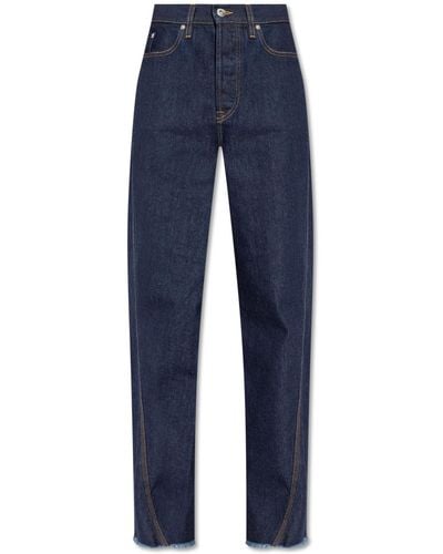 Lanvin Jeans With Twisted Seams - Blue