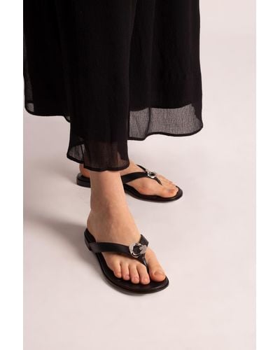 Givenchy Leather Flip-flops - Black