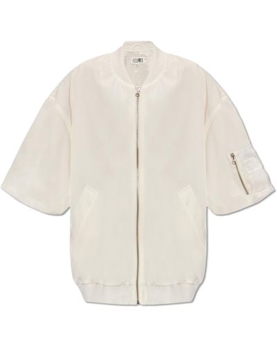 MM6 by Maison Martin Margiela Jacket With Short Sleeves - White