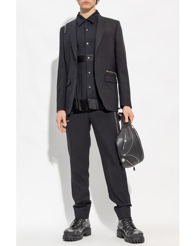 Undercover Shirt With Pleats - Black