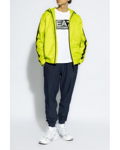 EA7 T-Shirt With Logo - Yellow