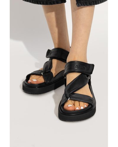Isabel Marant ‘Naori’ Leather Sandals - Black