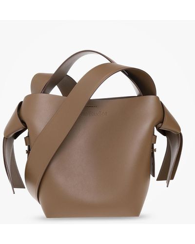 Acne Studios 'musubi Mini' Leather Shoulder Bag, - Brown