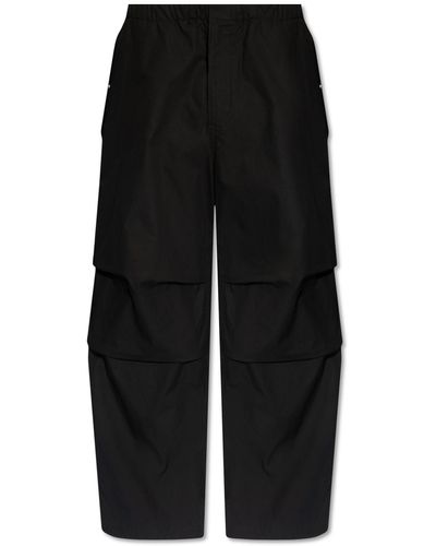 Jil Sander Cotton Trousers - Black