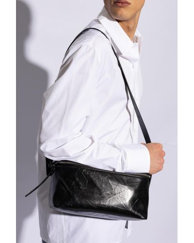 Jil Sander Shoulder Bag With Logo - White