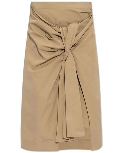 Bottega Veneta Cotton Skirt - Natural