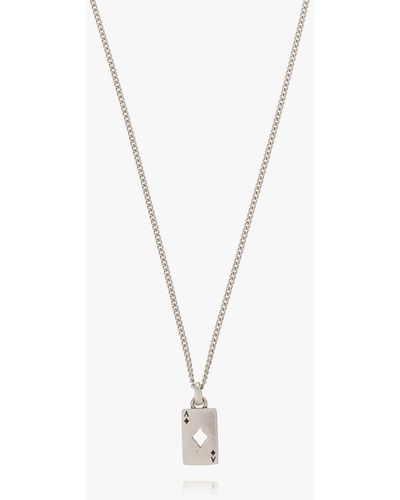 AllSaints Silver Necklace - Metallic