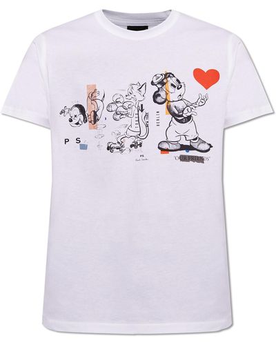 PS by Paul Smith Printed T-shirt, - White