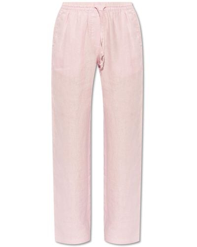 Samsøe & Samsøe Linen Pants 'hoys', - Pink