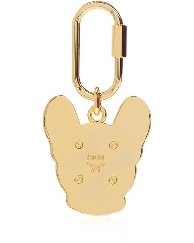 MCM Visetos 2D Dog Charm w/ Tags - Black Keychains, Accessories - W3029783