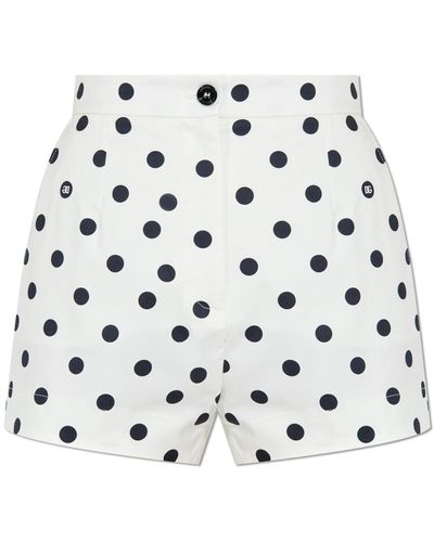 Dolce & Gabbana Polka Dot Shorts, - White