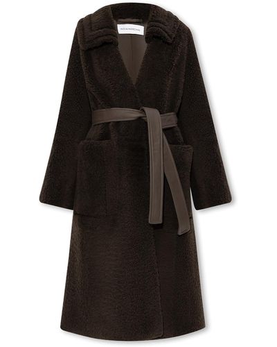 Inès & Maréchal ‘Nana’ Fur Coat - Black