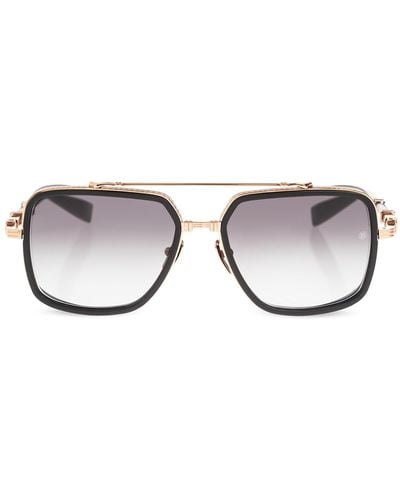 Balmain Square Frame Sunglasses, - Black