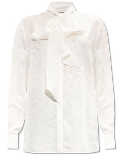 Versace Barocco Shirt, - White