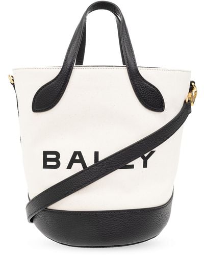 Bally ‘Bar 8 Hours’ Bucket Bag - White