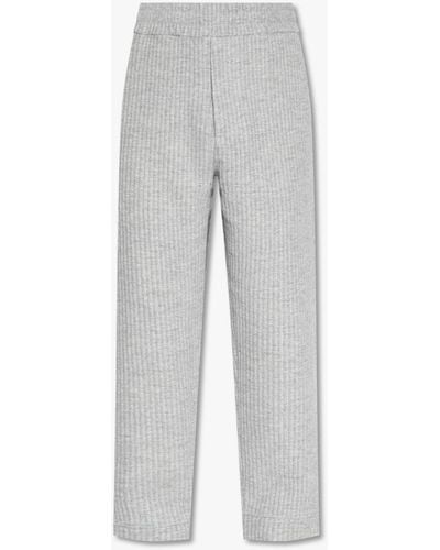 Emporio Armani Ribbed Trousers - Grey