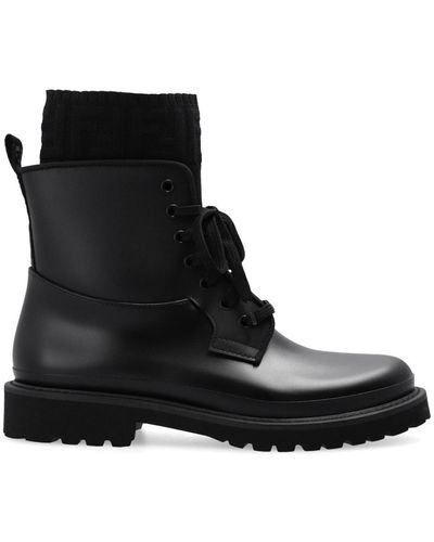 Fendi 'rockoko' Ankle Boots - Black