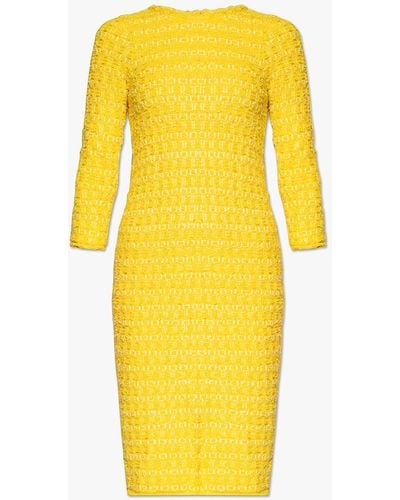 Balenciaga Fabric Back-to-front Midi Dress - Yellow