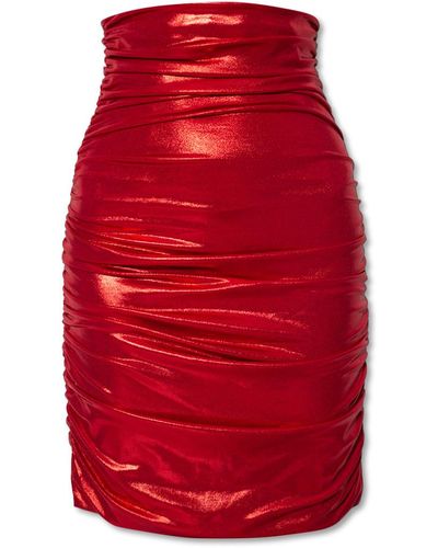 Dolce & Gabbana Draped Skirt - Red