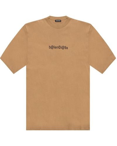 Balenciaga Logo T-shirt Brown