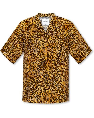 Moschino Shirt With Animal Print - Yellow