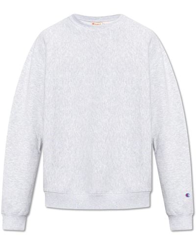 Champion Sweatshirt With Logo Patch - White