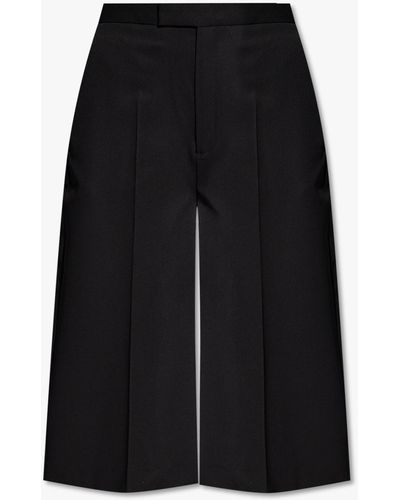 BITE STUDIOS Pleat-Front Shorts - Black