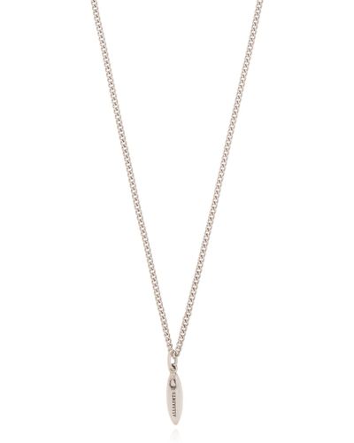 AllSaints Silver Necklace - Metallic