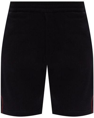 Alexander McQueen Sweat Shorts With Logo, ' - Black