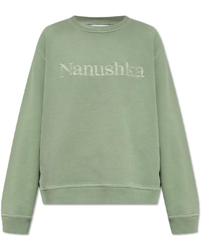 Nanushka ‘Mart’ Sweatshirt With Logo - Green
