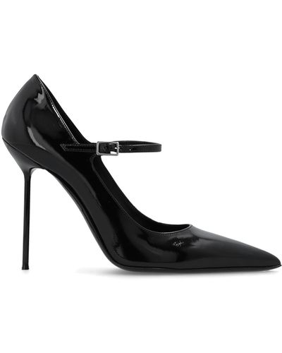 Paris Texas ‘Livia’ Glossy Court Shoes - Black