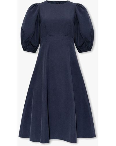 Kate Spade Dress With Puff Sleeves - Blue