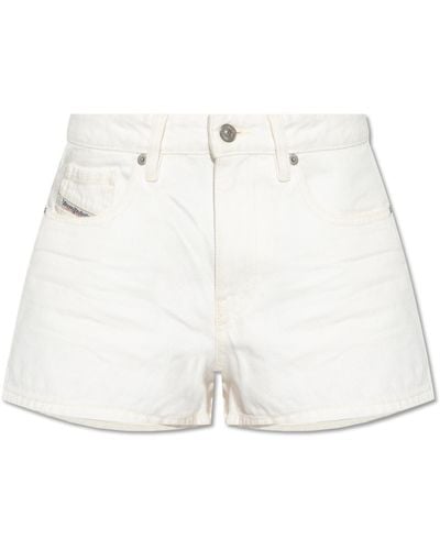 DIESEL De-Yuba Denim Shorts - White
