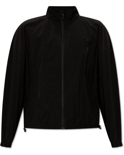 Alexander Wang Nylon Jacket With Logo - Black