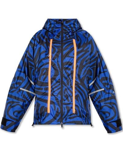 adidas By Stella McCartney Adidas Stella Mccartney Training Jacket With Animal Motif - Blue