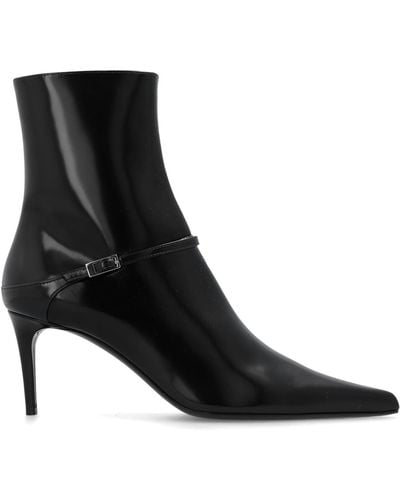 Saint Laurent ‘Vendome’ Heeled Ankle Boots - Black