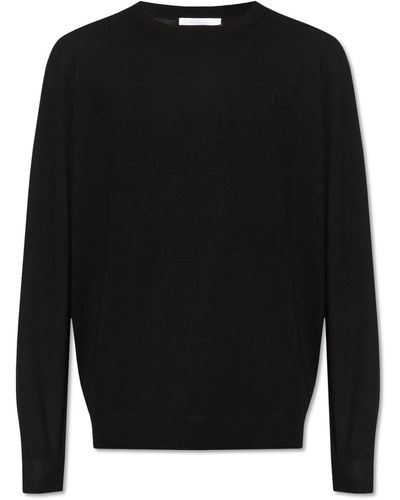 Helmut Lang Sweater With Logo, - Black