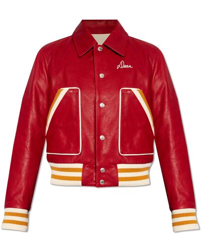 DSquared² Leather Jacket, - Red